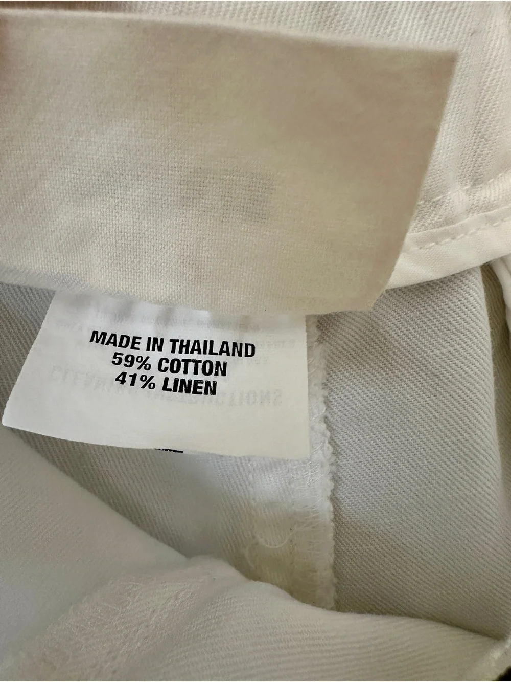 GAP Khakis White Linen Blend Shorts Women’s Size 10 Classic Flat Front Summer